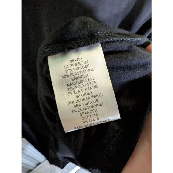 NWT Rachel Zoe Black Presley Sequin Sleeve V-Neck  Sweater Women's Small - Picture 3 of 5